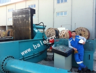 Y81T-2500 Automatic hydraulic metal baler use in Turkey
