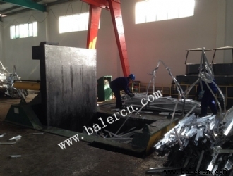 Aluminum baler under ground use